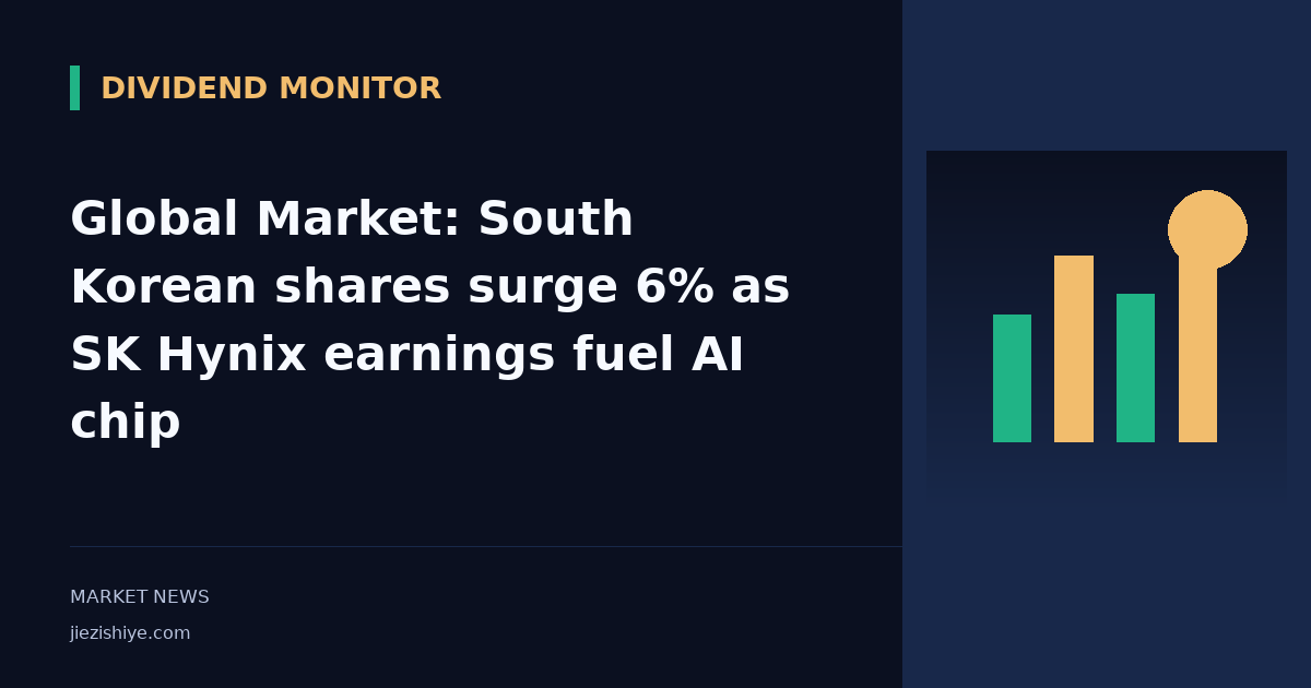 Global Market: South Korean shares surge 6% as SK Hynix earnings fuel AI chip