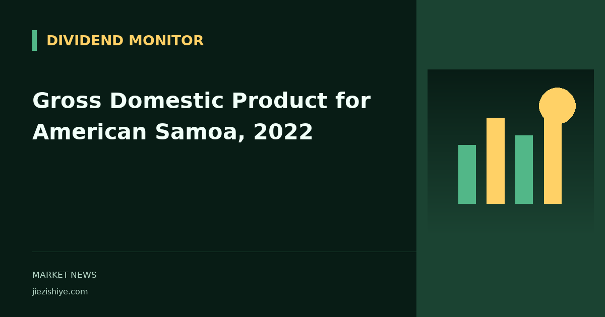 Gross Domestic Product for American Samoa, 2022